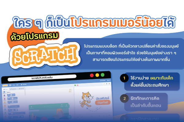 ใคร ๆ ก็เริ่มเป็นโปรแกรมเมอร์น้อยได้ด้วย Scratch