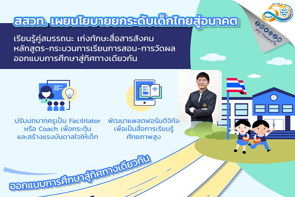 สสวท. เผยนโยบายยกระดับเด็กไทยสู่อนาคต เรียนรู้คู่สมรรถนะเก่งทักษะสื่อสารสังคม ผนึกพลัง 3 แกน หลักสูตร-การเรียนการสอน-วัดผล ออกแบบสู่ทิศทางเดียวกัน