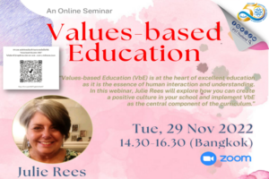 สสวท. ขอเชิญผู้สนใจเข้าร่วมงานสัมมนาออนไลน์ หัวข้อ Values-based Education