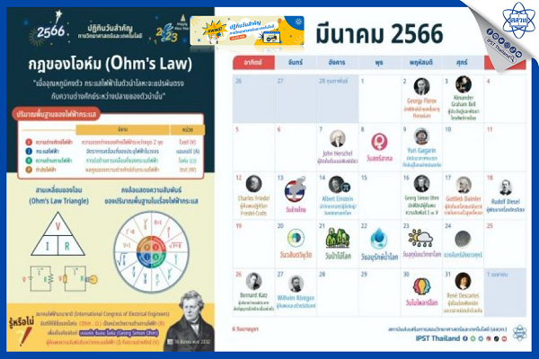 รูปประจำเรื่อง: ผ่านกุมภาพันธ์ผันสู่มีนาคม รีบสะสมความรู้คู่ปฏิทิน สสวท.