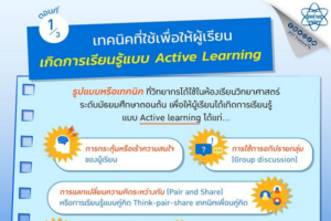 เทคนิคที่ใช้เพื่อให้ผู้เรียนเกิดการเรียนรู้แบบ Active Learning (สรุปเนื้อหาจาก Online Seminar)