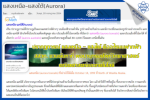 ปรากฏการณ์ แสงเหนือ – แสงใต้ คืออะไรบนฟากฟ้า สสวท. ชวนค้นหาที่ พจนานุกรมศัพท์วิทยาศาสตร์ คณิตศาสตร์และเทคโนโลยี