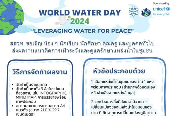 รูปประจำเรื่อง: โครงการ GLOBE สสวท. กระตุ้นวิทย์สิ่งแวดล้อม ชวนส่งแนวคิดระวังดูแลแหล่งน้ำในชุมชน หมดเขต 19 มี.ค.นี้