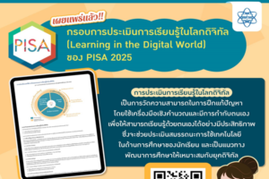 สสวท. เผยแพร่แล้ว “กรอบการประเมินการเรียนรู้ในโลกดิจิทัล (Learning in the Digital World) ของ PISA 2025”