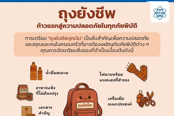 “ถุงยังชีพ” ก้าวแรกสู่ความปลอดภัยในทุกภัยพิบัติ