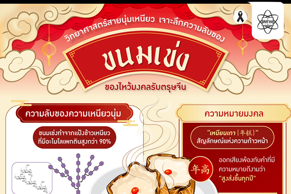 รูปประจำเรื่อง: วิทยาศาสตร์สายนุ่มเหนียว เจาะลึกความลับของขนมเข่ง ของไหว้มงคลรับตรุษจีน